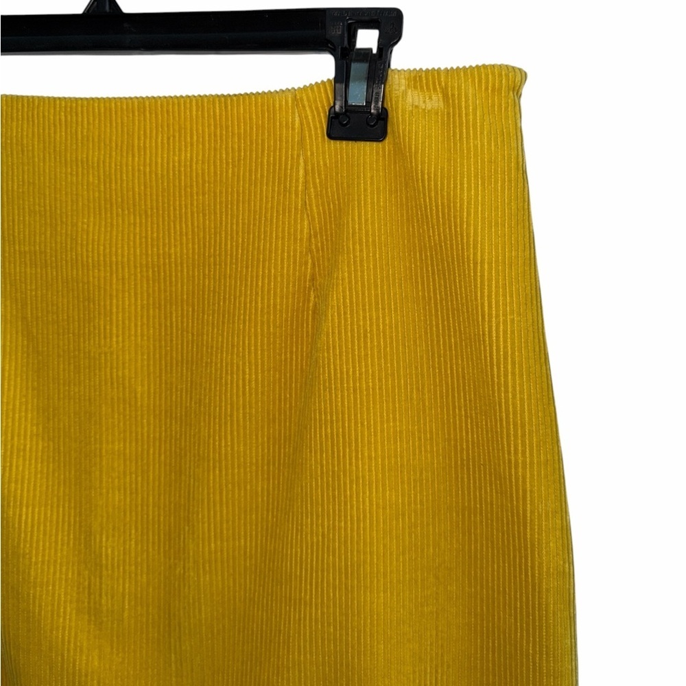 Maeve by Anthropologie Mustard Yellow Corduroy Super Wale Skirt size 6 - Picture 4 of 9